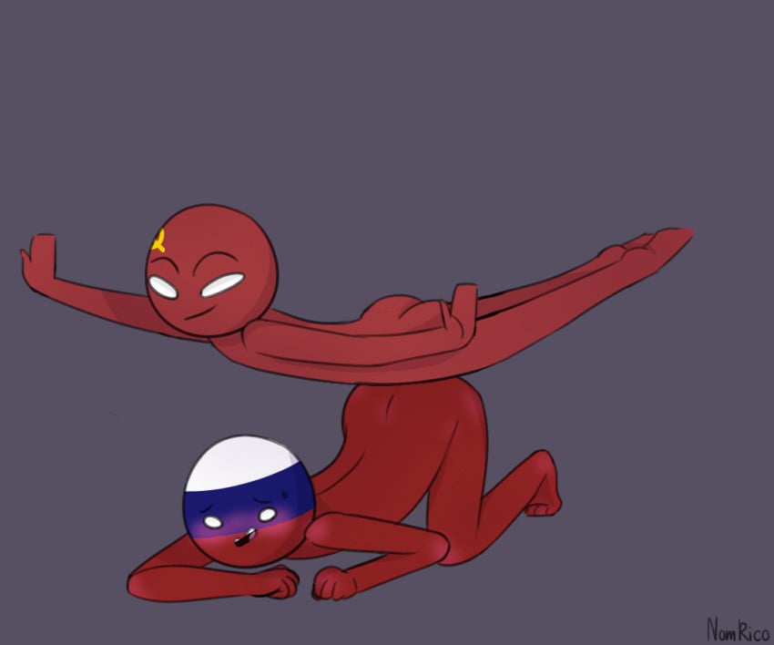 2boys anal anal_sex animated ass awkward_pose barefoot blush countryhumans doggy_style male male_only meme multiple_boys nomrico ruschi russia_(countryhumans) soviet_union_(countryhumans) spinning stickman yaoi