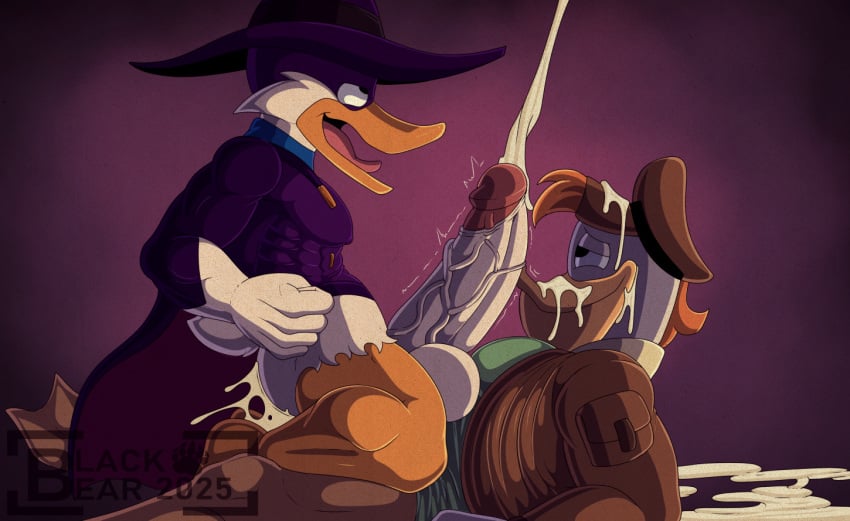 2025 anal_orgasm anatid anseriform anthro avian balls big_balls big_penis bird blackbear bodily_fluids clothed clothed_sex clothing cowgirl_position cum cum_in_ass cum_inside cum_on_face cum_on_partner cum_pool darkwing_duck disney drake_mallard duck ducktales duo ejaculation excessive_cum excessive_genital_fluids feet foreskin from_front_position genital_fluids genitals hands-free humanoid_genitalia humanoid_penis launchpad_mcquack looking_pleasured male male/male membrane_(anatomy) muscular muscular_anthro muscular_male nipples nipples_visible_through_clothing on_bottom on_top orgasm pecs penis sex tight_clothing toes uncircumcised vein veiny_penis webbed_feet