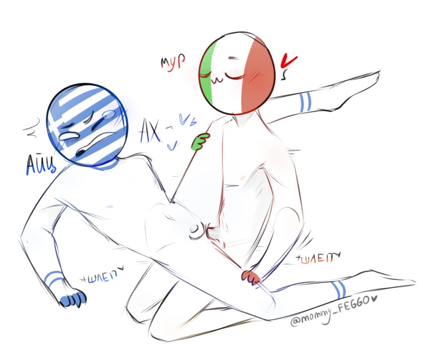 anal anal_sex balls_deep bareback barefoot big_penis brother brothers clenched_eyes clenched_teeth countryhumans crying feet gay greece greece_(countryhumans) incest italy italy_(countryhumans) legs_held_open male moaning nude pain painful penetration penis_size_difference porn sex small_balls small_penis smile spread_legs stickman tears uwu white_background yaoi