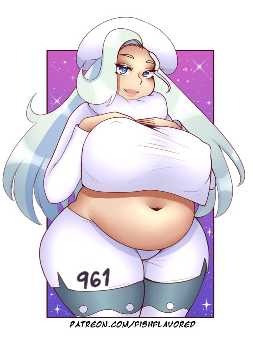 1girls 4k 4k_resolution artist_logo artist_name artist_signature artist_website belly belly_button belly_overhang big_belly big_breasts big_thighs bloated bloated_belly bloated_stomach bloated_tummy bloating blue_eyes breasts breasts_bigger_than_head breasts_bigger_than_torso chubby chubby_female enormous_belly enormous_breasts enormous_thighs fat fat_belly fat_breasts fat_female fat_thighs fishflavored giant_belly giant_breasts giant_thighs gym_leader hd hi_res high_resolution highres hips hips_wider_than_shoulders huge_belly huge_breasts huge_thighs juicy_thighs large_belly large_breasts large_thighs long_hair melony_(pokemon) milf mommy nipples_bulge number_on_body overweight overweight_female pale-skinned_female pale_skin pantyhose patreon_link plain_background plump plump_belly plump_breasts plump_female plump_thighs pokemon pokemon_ss presenting presenting_belly round_belly round_breasts showing_off smile smiling smiling_at_viewer space_background star_background thick_belly thick_breasts thick_thighs thighs thighs_bigger_than_head thighs_bigger_than_torso thighs_together thunder_thighs tight_clothes tight_clothing tight_fit tight_pants tummy tummy_bulge white_background white_clothing white_hair white_hat