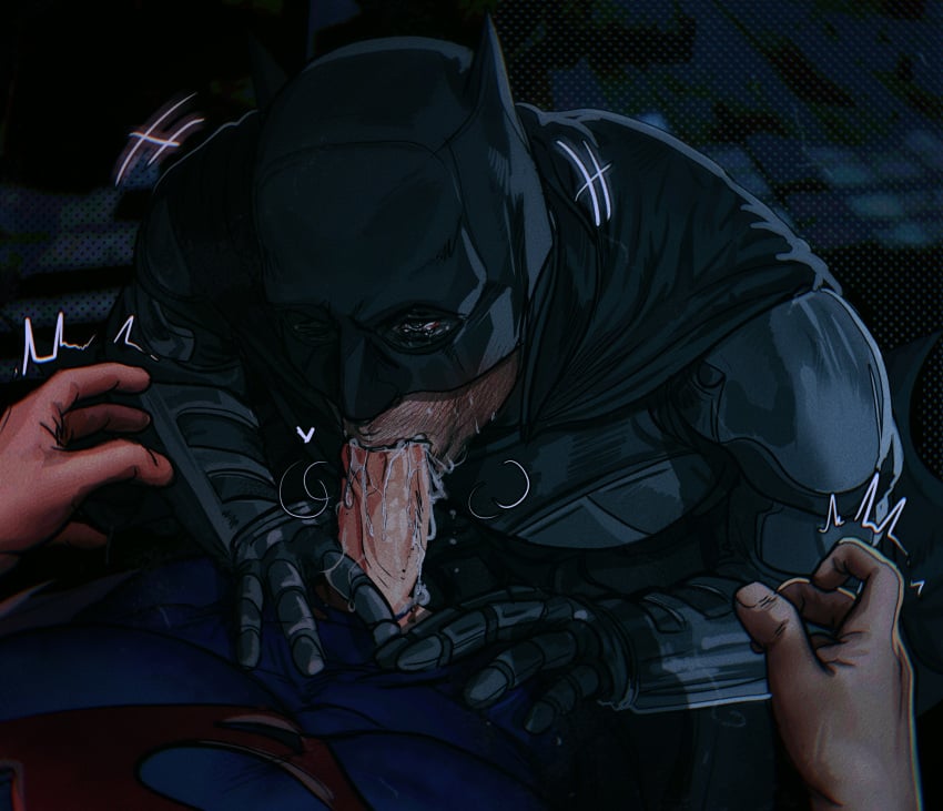 batman batman_(bruce_wayne) blowjob blowjob_face blowjob_only bruce_wayne clark_kent couple couple_(romantic) crying crying_male crying_with_eyes_open cum_in_mouth dc dc_comics digital_media_(artwork) duo_focus fellatio gay gay_blowjob gay_male gay_sex kal-el oral oral_penetration oral_sex saliva saliva_on_penis sex superman superman_(clark_kent) umikochannart