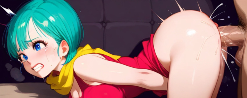 ai_generated anal anal_sex anus bulma_briefs bulma_briefs_(majin_buu_saga) doggy_style