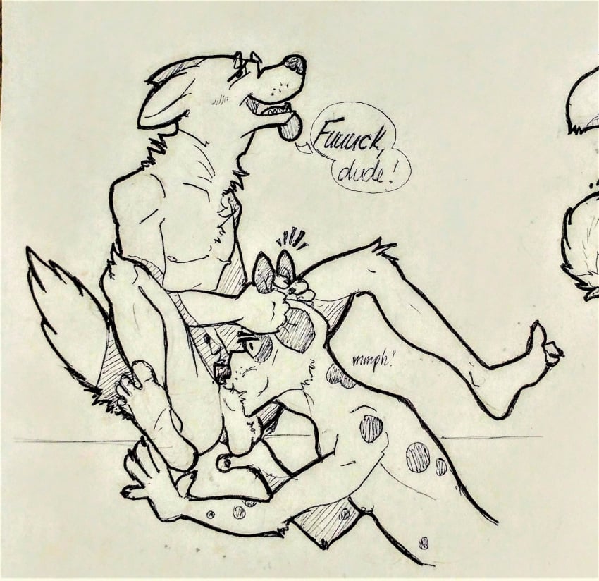 absurd_res anthro balls canid canine canis comic dalmatian deepthroat dogbert domestic_dog duo ear_pull fellatio fisis forced forced_oral fur furry furry_only hi_res knotting male mammal oral oral_knotting penile sex surprise yaoi