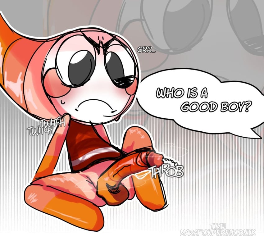 1boy annoyed annoyed_expression anthro anthro_male anthro_only artwork_(digital) blush blushcrunch_studio blushing dandy's_world dandys_world english_text for_a_head good_boy gray_eyes grey_eyes huh? looking_at_genitalia looking_at_own_genitalia looking_at_own_penis looking_at_penis looking_down_at_genitalia looking_down_at_own_genitalia looking_down_at_own_penis looking_down_at_penis male male_anthro male_only male_urethral_insertion marafon multicolored_body multicolored_skin object_head object_in_penis object_in_urethra object_insertion pissed_off praise red_dress red_dress_shirt roblox sex_toy shrimpo_(dandy's_world) simple_background sitting_on_floor solo sounding_rod speech_bubble spread_legs sweat sweating throbbing_penis toon_(dandy's_world) urethral_insertion video_games