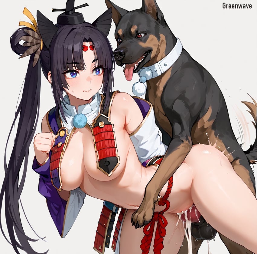 ai_generated cum cum_in_pussy cum_inside doggy_style fate/grand_order fate_(series) greenwave knot knotted_penis tagme ushiwakamaru_(fate) ushiwakamaru_(fate/grand_order) zoophilia