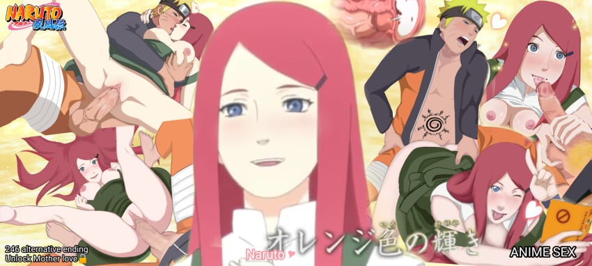 age_difference alternative_ending cum_in_pussy cum_inside cumshot doggy_style episode_246 eye_contact grabbing_breasts incest kissing licking_lips licking_penis mother_and_son naruto naruto_shippuden piledriver_position sex uzumaki_kushina uzumaki_naruto