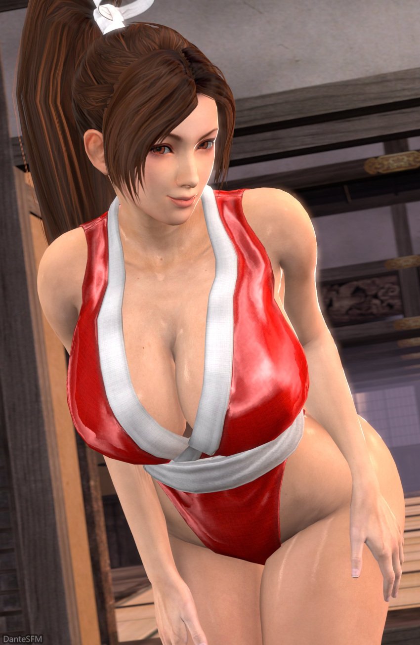 1girls 3d asian asian_female big_breasts breasts brown_hair clothed clothed_female curvy dantesfm fatal_fury female female_only japanese kimono large_breasts light_skin long_hair looking_at_viewer mai_shiranui red_eyes smile smiling solo_female source_filmmaker video_game_character video_games