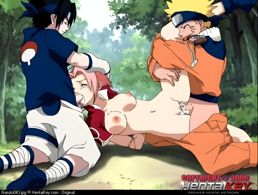 1girl gangbang naruto rape sakura_haruno sasuke_uchiha threesome uchiha_sasuke uzumaki_naruto