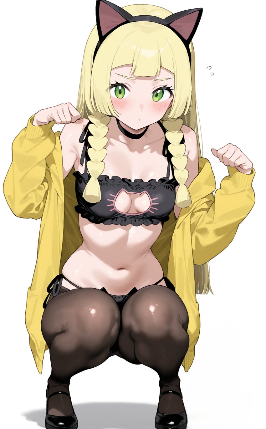 ai_generated kenken2022257 lillie_(pokemon) pantyhose pokemon