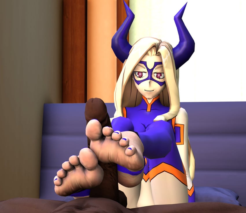 1boy 1boy1girl 1girl1boy 1girls 3d barefoot blonde_female blonde_hair blonde_hair_female boku_no_hero_academia clothed_female clothed_female_nude_male couch dark-skinned_male dark_body dark_penis dark_skin feet feet_on_penis feet_up female female_focus female_on_top foot_fetish foot_focus foot_play footfetishrenders footjob horns horns_girl mask masked_female mount_lady my_hero_academia nail_polish nailpolish nails nails_painted nude nude_male nude_male_clothed_female partial_male penis penis_out purple_eyes purple_toenail_polish purple_toes quirk_(mha) quirked_human_(my_hero_academia) soles soles_fetish stirrup_footjob stirrups takeyama_yuu toenail_polish toenails toenails_polish toes variant variant_set yuu_takeyama