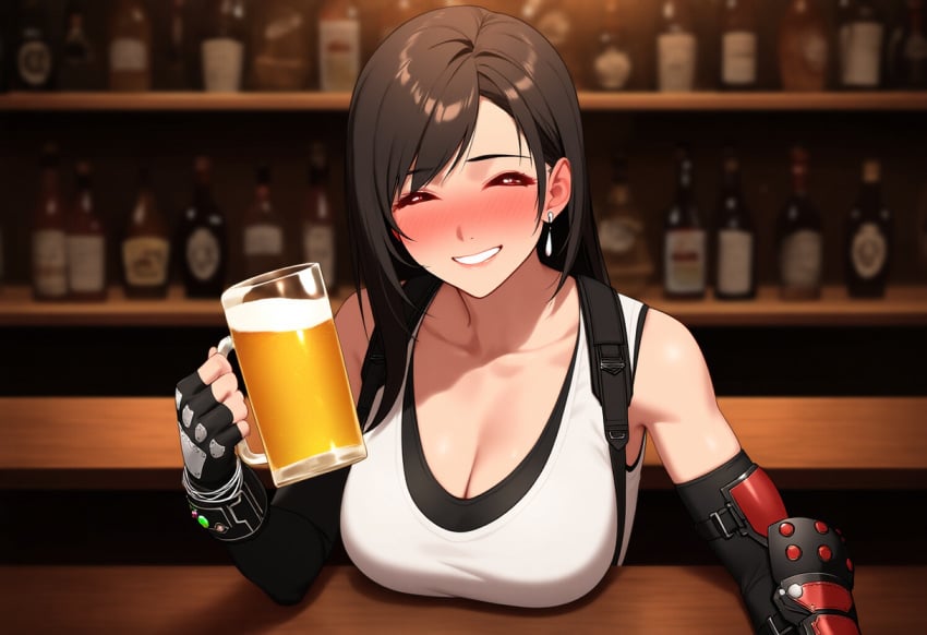 1girls ai_generated bartender big_breasts blush blushing_female blushing_profusely cleavage deep_cleavage dripping drunk female female_only final_fantasy final_fantasy_vii happy huge_breasts image_sequence image_set large_breasts looking_at_viewer massive_breasts open_mouth posing posing_for_the_viewer self_upload serving_beverage serving_drink sweatdrop sweating sweaty sweaty_body sweaty_breasts thick_nipples tifa_lockhart uncensored uncensored_breasts yeetyboi5000