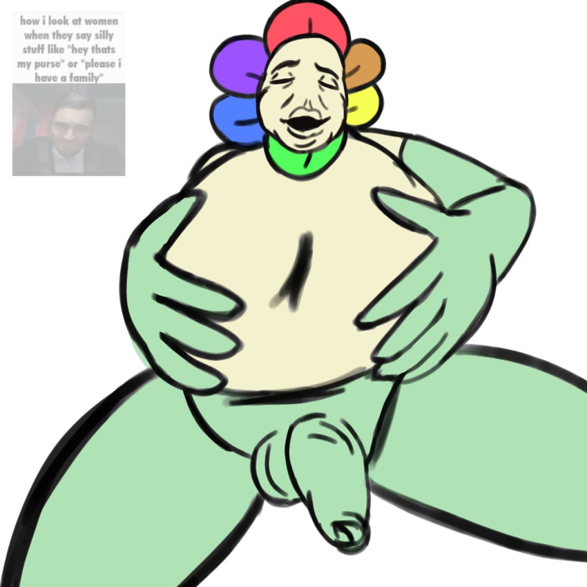 belly chubby_male dandy's_world dandy_(dandy's_world) fat foreskin jxci meme meme_reference nikocado_avocado pose self_upload shitpost yes_its_nivokadoorehateverheiscalled