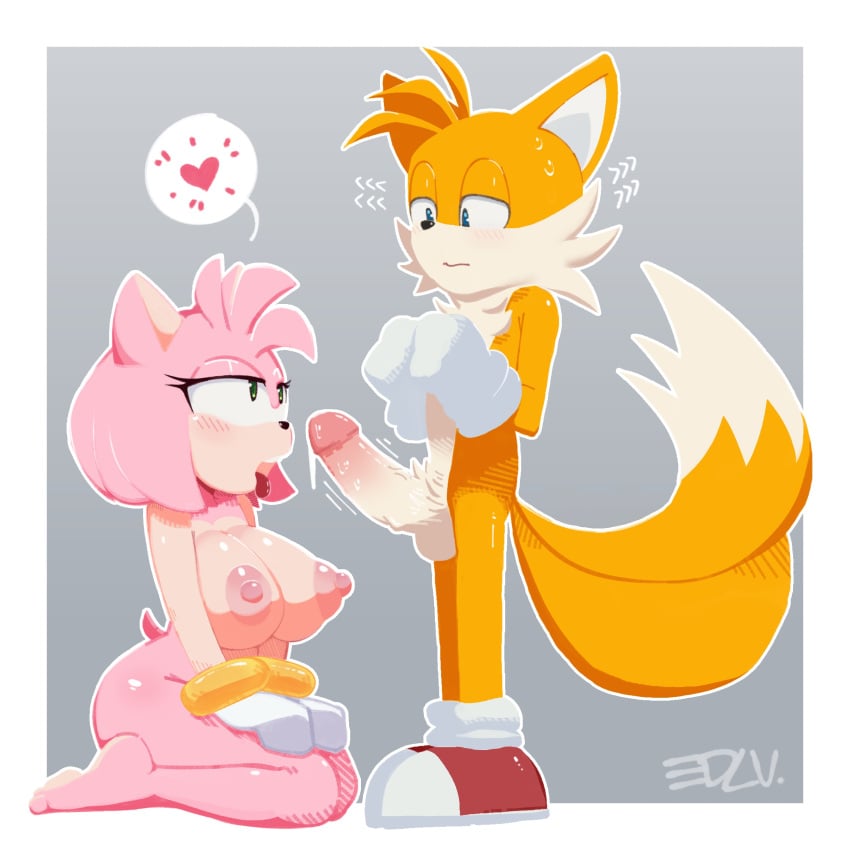 amy_rose edalv edolov miles_tails_prower sonic_(series) sonic_the_hedgehog_(series) tails