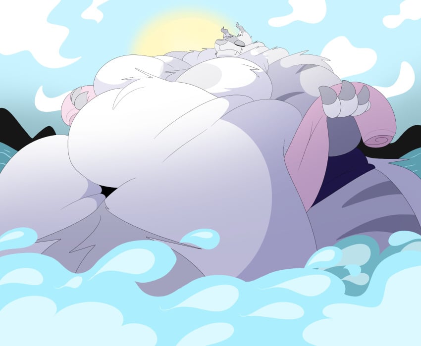 bbm big_breasts breasts busty_boy castdraws_(artist) cleavage furry huge_breasts overweight ssbbm tagme thick_thighs wide_hips