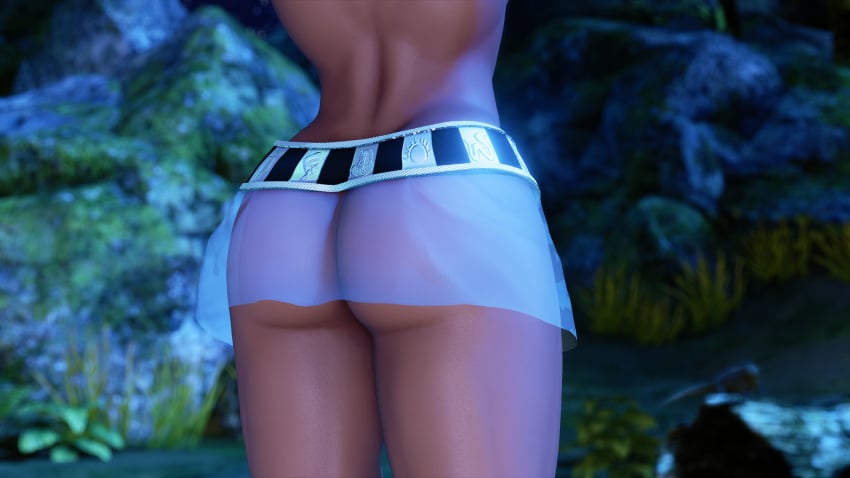 3d areolae athletic athletic_female bob_cut brown_body brown_skin busty egyptian egyptian_female female female_focus female_only hourglass_figure menat_(street_fighter) nipples nudity repinscourge revealing_clothes see-through see-through_clothing short_hair skimpy skimpy_clothes street_fighter street_fighter_v tagme wide_hips