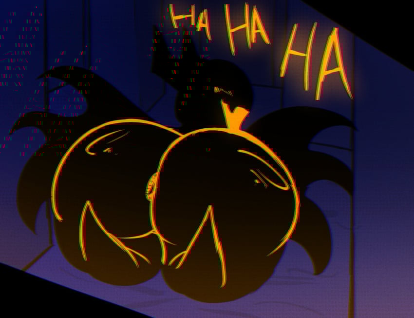 anus anus_peek ass asshole background big_ass deltarune deltarune_chapter_3 english_text eram large_ass laugh petite shadow_mantle shortstack text virusking519