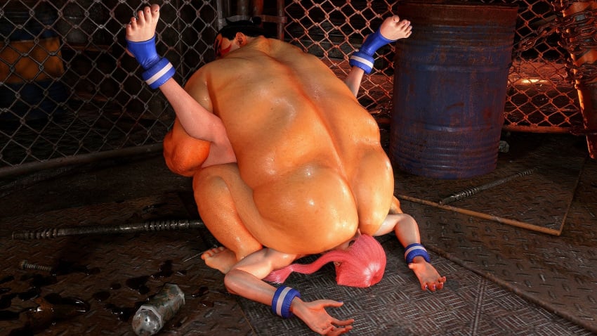 1boy 1girls 3d 69 69_position ass black_hair busty capcom chenxuanxuan dominant dominant_male domination edmond_honda fat fat_male female french french_female hourglass_figure japanese japanese_male male manon_legrand nude nudity pink_hair public public_exposure public_humiliation public_nudity public_sex sex street_fighter street_fighter_6 tagme wide_hips