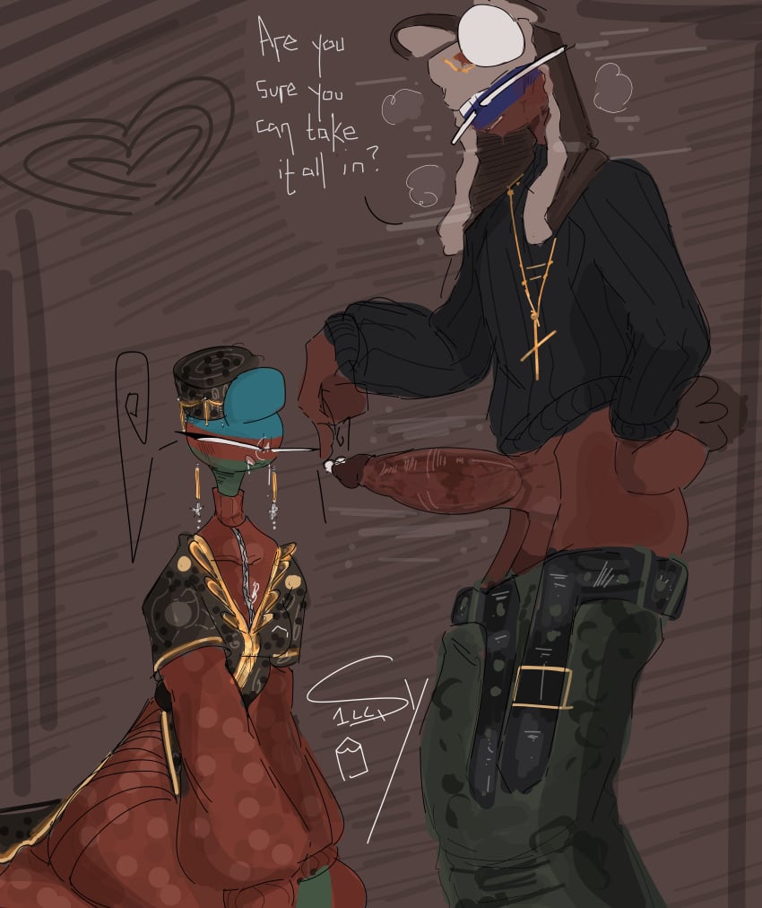 azerbaijan_(countryhumans) breath_cloud cock countryhumans countryhumans_girl cum ex_girlfriend precum_drip s1llydude steam steaming steamy_breath wet_cock