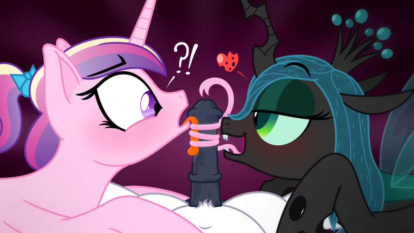 16:9 2019 ?! alicorn balls blush changeling digital_media_(artwork) equid equine erection fellatio female friendship_is_magic fur green_eyes group group_sex hair hi_res horn horse male mammal multicolored_hair my_little_pony nude open_mouth oral penile penis pony princess_cadance_(mlp) queen_chrysalis_(mlp) sex shining_armor_(mlp) simple_background smile straight teeth threesome tongue tongue_out unicorn vector wallpaper wings zutheskunk