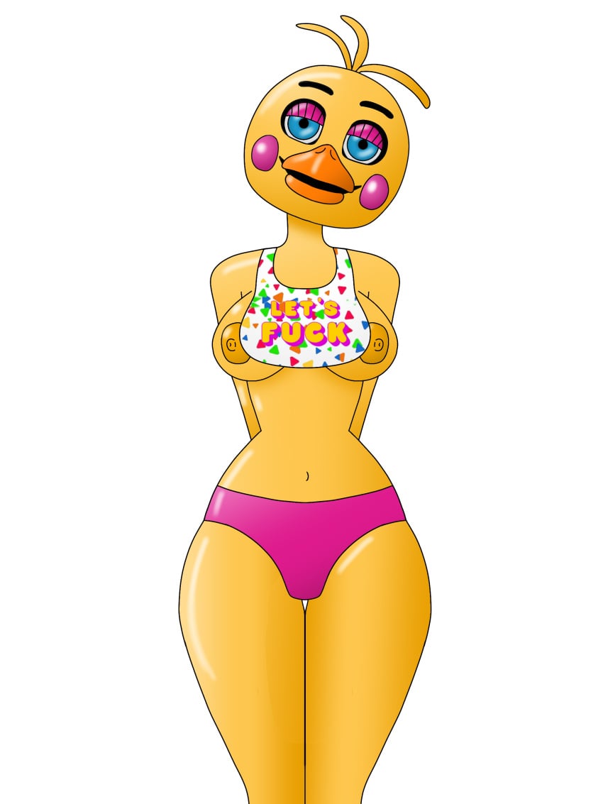 anthro chica_(fnaf) five_nights_at_freddy's oiledupdegenerate robot solo tagme toy_chica_(fnaf)