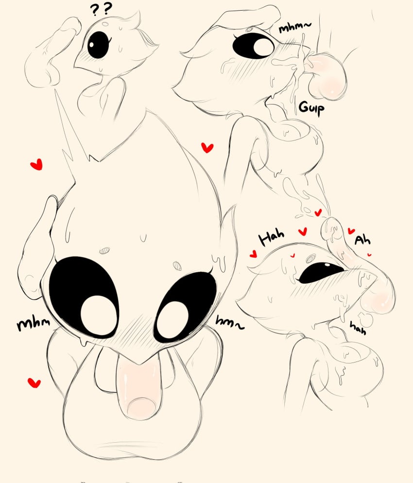 1boy1girl anthro avian big_eyes blowjob bra cum cum_in_mouth cum_on_breasts cum_on_face dialogue gazericc hearts_around_head lisa_(gazericc) original_character penis sketch sketch_page sweat tagme_(character)