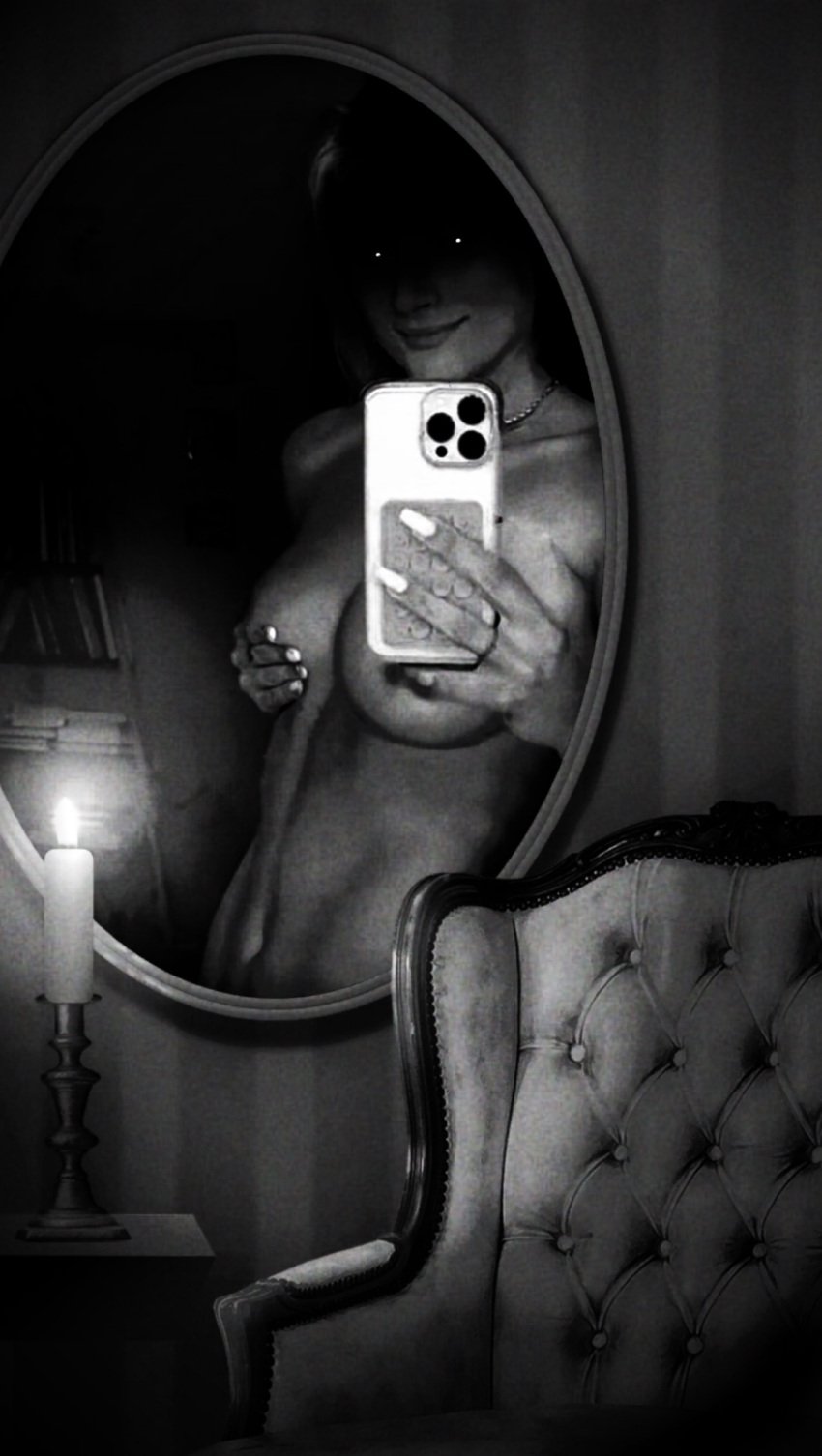 american_horror_story american_horror_story_(anthology_series) breasts covered_nipples covering evil evil_eyes evil_smile faith horror horror_(theme) mirror mirror_selfie nude nude_female scary sexy sexy_pose spooky