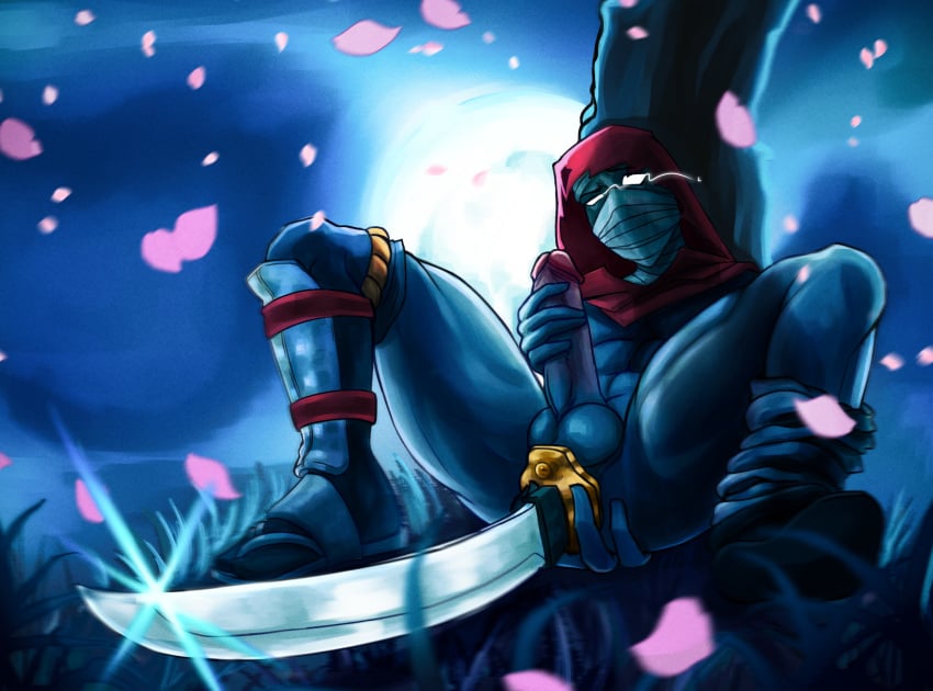 anal_insertion aragami aragami_(series) male male_only masturbation naked ninja penis sadboygum spirit sword