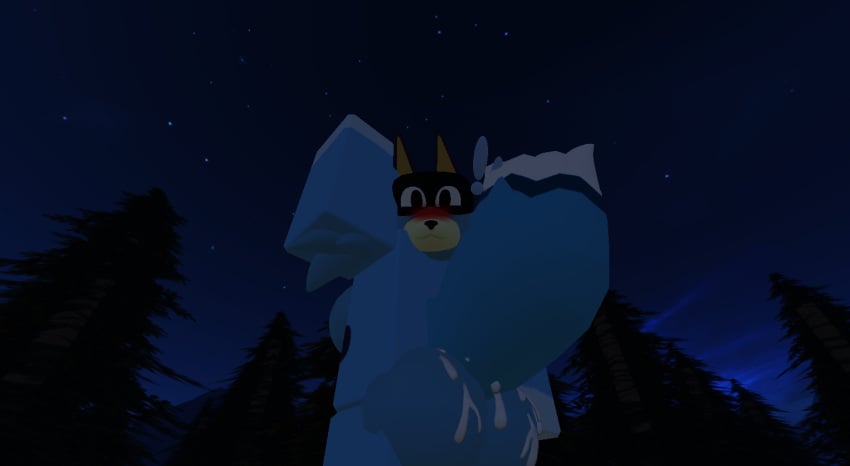 3d aged_up anthro ass blue_fur bluey_(bluey) bluey_(series) bluey_heeler blushing_at_viewer butt canine cum_on_butt cute cute_face dat_ass dat_butt female forest looking_at_viewer roblox roblox_avatar roblox_studio robloxian solo tagme