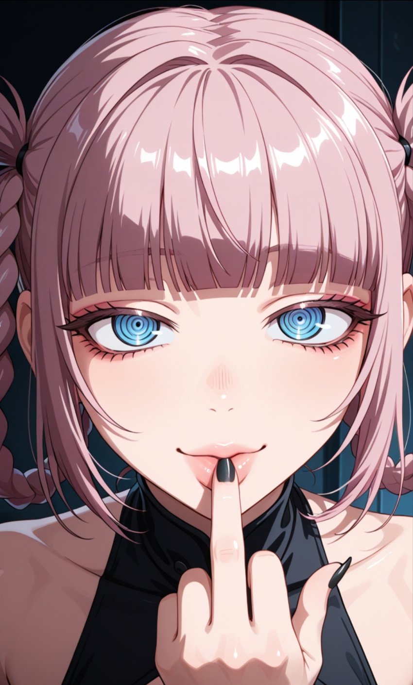 ai_generated black_nails call_of_the_night nail_polish nanakusa_nazuna tagme yofukashi_no_uta