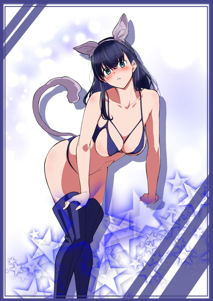 1girls actress animal_ear_fluff animal_ears animal_tail arm_support bare_arms bare_belly bare_chest bare_hands bare_hips bare_midriff bare_navel bare_shoulders bare_skin bare_thighs belly belly_button bikini bikini_bottom bikini_top blue_eyebrows blue_eyes blue_eyes_female blue_hair blue_hair_female blush blush_face blushing_at_viewer blushing_female breasts busty busty_female busty_girl busty_teen cleavage collarbone coriponz curvaceous curvaceous_body curvaceous_female curvaceous_figure curvaceous_hips curvy curvy_body curvy_female curvy_figure curvy_hips exposed_arms exposed_belly exposed_chest exposed_hips exposed_midriff exposed_navel exposed_shoulders exposed_skin exposed_thighs eyebrows_visible_through_hair fake_animal_ears fake_animal_tail female female_focus female_only fingers full_body hair_between_eyes hand_on_leg hand_on_own_leg hand_on_own_thigh hand_on_thigh head_tilt high_resolution high_school_student highres hourglass_figure knees kurokawa_akane large_breasts lean_figure legs legwear long_hair looking_at_viewer midriff multicolored_hair narrow_waist navel oshi_no_ko over-kneehighs school_girl shoulders simple_background slender_body slender_waist slim_waist solo standing string_bikini swimsuit swimwear teen_girl teenage_girl teenage_tits thick_thighs thigh_highs thighhighs thighs tilted_head wide_hips young_female young_woman