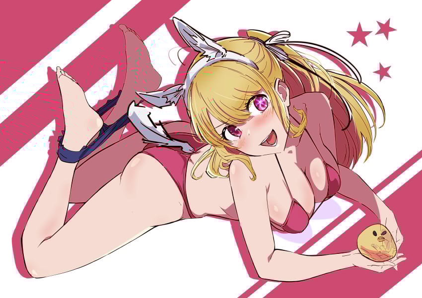 1girls bikini bikini_bottom bikini_only bikini_top blonde_eyebrows blonde_female blonde_hair blonde_hair blonde_hair_female coriponz female halterneck head_tilt high_school_student hoshino_ruby medium_breasts open_mouth open_mouth_smile oshi_no_ko parted_lips pink_eyes pink_eyes_female ponytail school_girl side_ponytail smile smiley_face smiling smiling_at_viewer star-shaped_pupils star_eyes string_bikini swimsuit swimwear teen_girl teenage_girl teenager tilted_head tongue upper_teeth yellow_eyebrows yellow_hair yellow_hair_female young_female young_woman