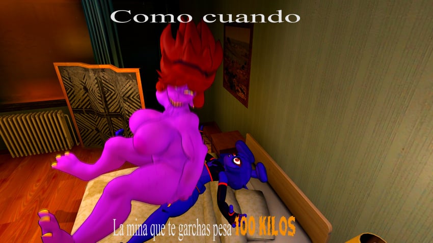 bonnie_(fnaf) deltarune femboy fnaf muscular muscular_female susie_(deltarune)