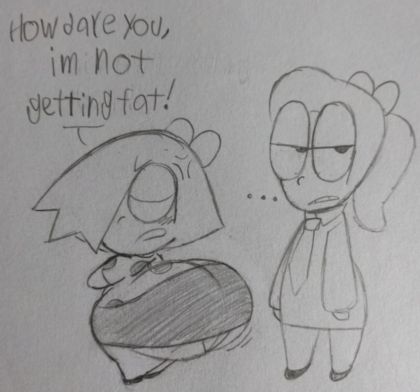 bb_(of_the_killer) big_ass fat_ass huge_ass of_the_killer omegathatguy101 sisters traditional_art zz_(of_the_killer)