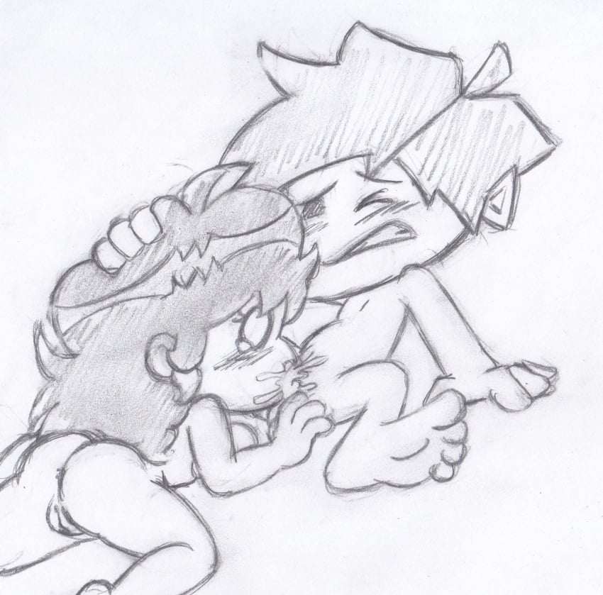 1boy 1girls 2022 barefoot blowjob boyfriend_(friday_night_funkin) closed_eyes completely_nude completely_nude_female feet fellatio female friday_night_funkin girlfriend_(friday_night_funkin) hand_on_head male/female naked naked_female nude nude_female sketch straight takeshi1000 teeth teeth_showing