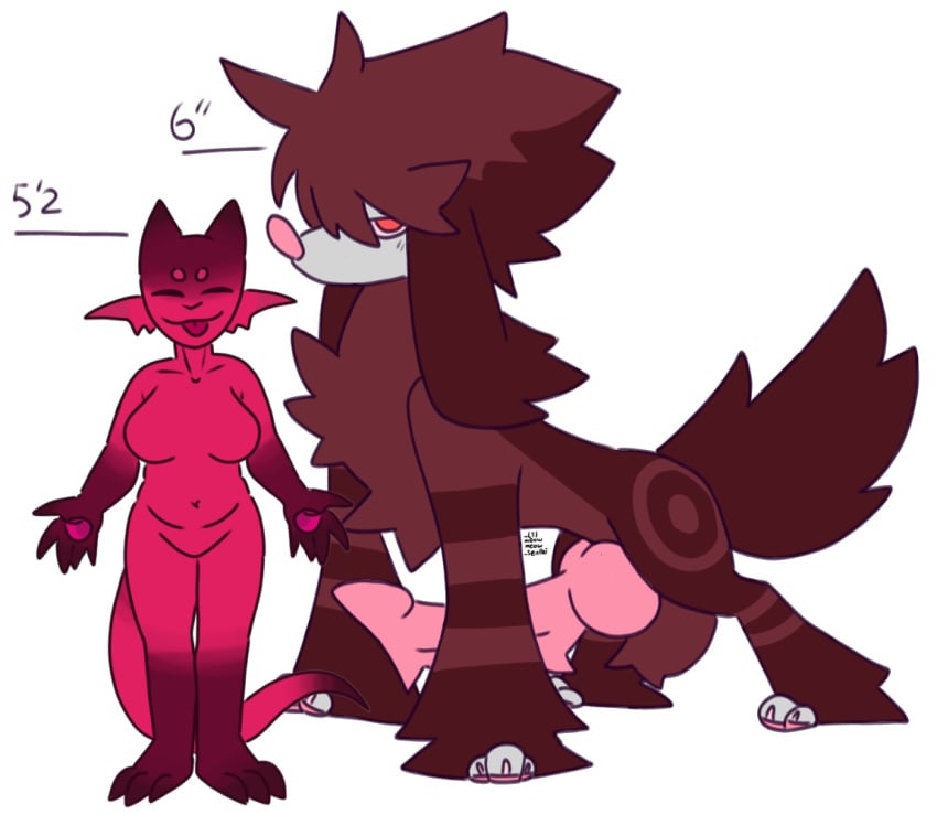 anthro balls big_knot big_penis blush bones_(lilmeowmeowsenpai) canid canine chart duo female feral fluffy fluffy_balls fluffy_ears fluffy_tail furfrou generation_6_pokemon genitals grumpy height_chart humanoid knot knotted_penis lilmeowmeow_senpai male male/female mammal natural_furfrou neck_tuft nintendo penis pokemon pokemon_(species) size_chart size_difference spiked_penis spikes spikes_(anatomy) sylo_(lilmeowmeowsenpai) tail tuft
