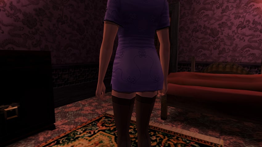 asian asian_female ass ass_focus big_breasts black_hair breasts chinese_female cleavage forced_prostitution hitman hitman_contact_(2004) io-interactive mei_ling_(hitman_contact) prostitution sexy_clothing whored