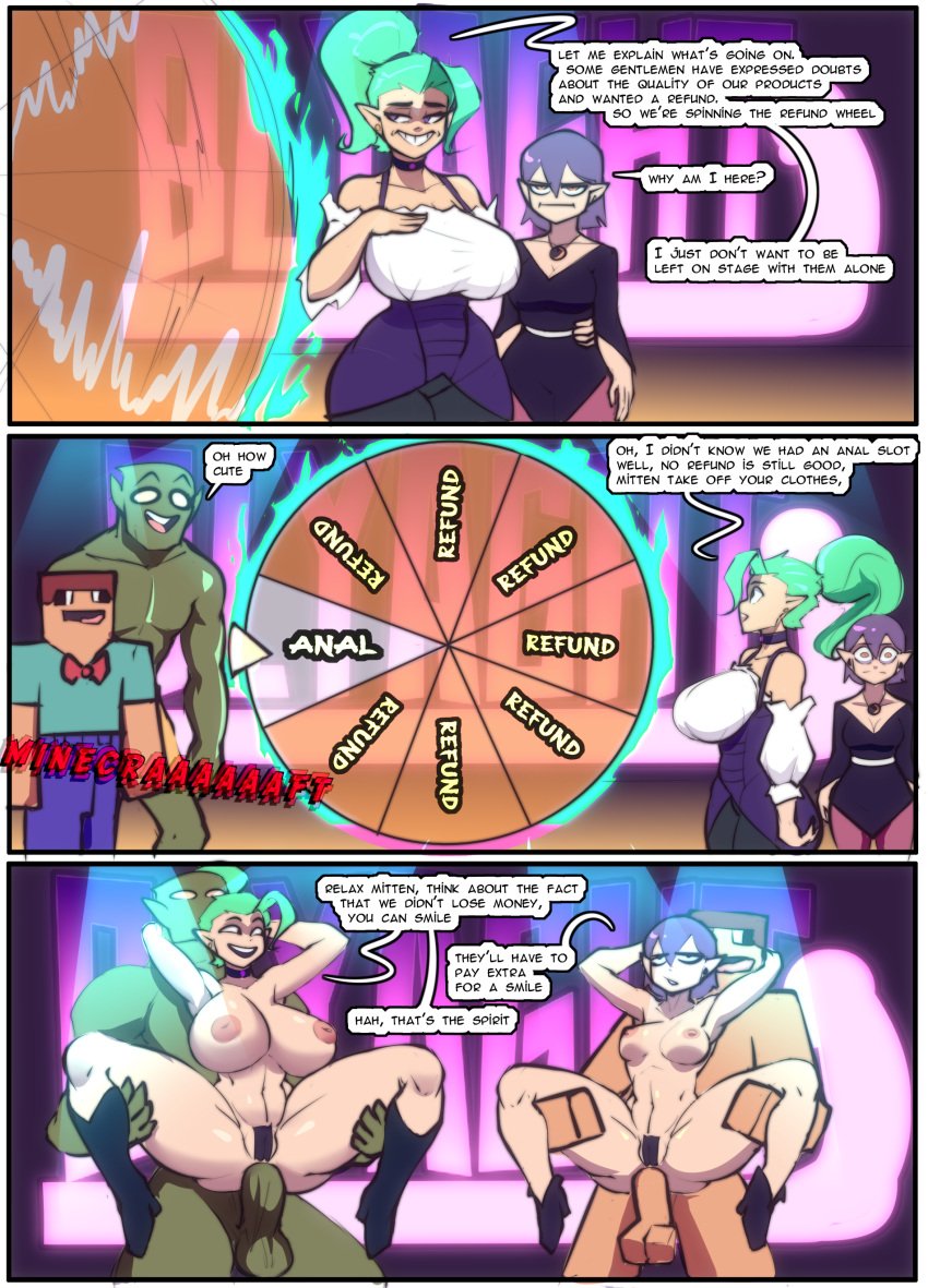 2boys 2girls amity_blight anal anal_sex ass balls big_ass big_balls big_breasts big_butt big_cock big_hips big_nipples big_penis big_thighs blue_eyes boots breasts caucasian caucasian_female cock comic comic_page dgoger disney english english_dialogue english_text female golden_eyes green_hair high_quality high_resolution hips huge_ass huge_boobs huge_breasts huge_butt huge_cock huge_hips huge_thighs long_hair male massive_ass massive_boobs massive_breasts massive_butt massive_hips massive_thighs massive_tits medium_breasts milf monster monster_cock mother_and_daughter nipples nude odalia_blight orientation_play penis penis_in_ass purple_hair roulette_table sex short_hair small_nipples the_owl_house thick_thighs thighs vein veins veiny_penis voluptuous voluptuous_female white_body white_female white_skin younger_female