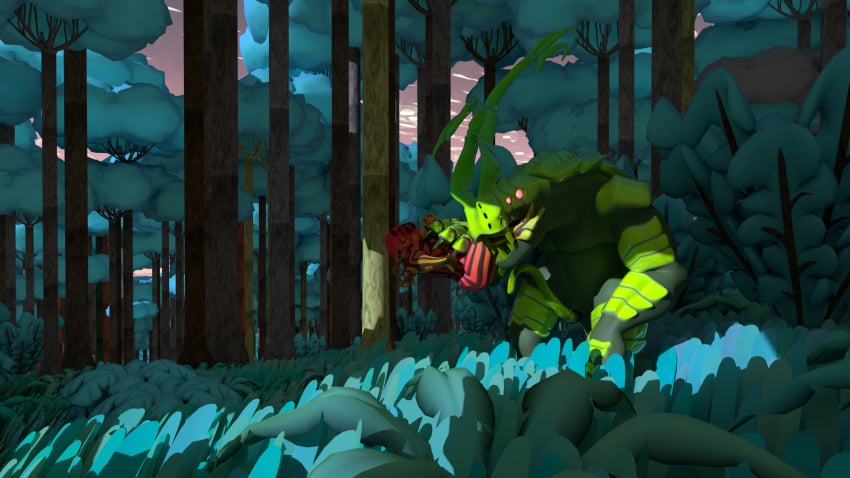 16:9 2025 3d_(artwork) animal_genitalia anthro blender_(artwork) blender_cycles claws cloaca cloacal_penis cloud digital_media_(artwork) duo evening felid forest genitals glowing glowing_eyes grass hanpipo hi_res holding_another horn lion llekintea malaguetista male male/male mammal mane mast_(mhy) matanu multi_eye nude outside pantherine paronshi penis plant roshenon scutes sky teeth tree tusks widescreen