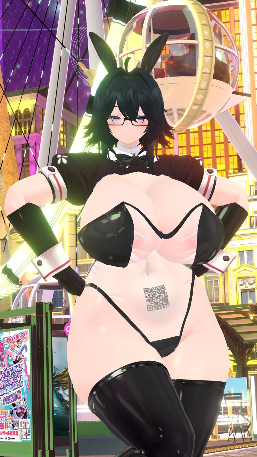 1girls 3d artist_name breasts bunny_ears bunny_girl elbow_gloves fake_animal_ears female female_only glasses gloves huge_breasts light-skinned_female light_skin long_elbow_gloves pale-skinned_female pale_skin playboy_bunny sinensian sinensian_(character) solo tagme thick_thighs thighhighs thighs voluptuous vrchat vrchat_avatar vrchat_media vrchat_model wearing_glasses
