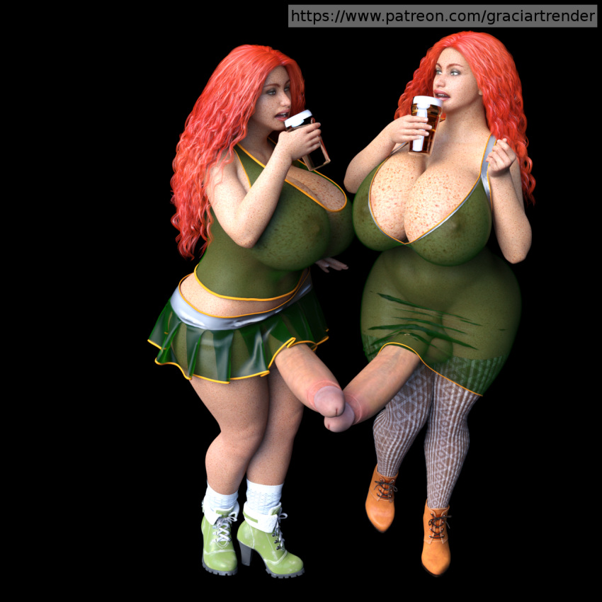 2futas 3d areolae ass balls balls_under_clothes beer bottomless_skirt breasts chubby cleavage clothed club_shaped_penis curly_hair dickgirl dress drink drinking erect_nipples erection erection_under_clothes erection_under_skirt eyeshadow freckles full_body full_cleavage futa_only futa_sans_pussy futa_with_futa futanari ginger graciart green_eyes heels hourglass_figure huge_ass huge_balls huge_cock hyper hyper_breasts hyper_penis intersex long_hair long_penis looking_at_each_other nipples nipples_visible_through_clothing no_bra no_panties orange_hair orla patreon penis penis_out penis_under_clothes penis_under_skirt pink_penis pleated_skirt realistic red_hair retracted_foreskin see-through see-through_bottom see-through_clothing see-through_skirt see-through_top shioban skimpy skirt skirt_lift stockings thick thick_penis thick_thighs url walking wide_hips