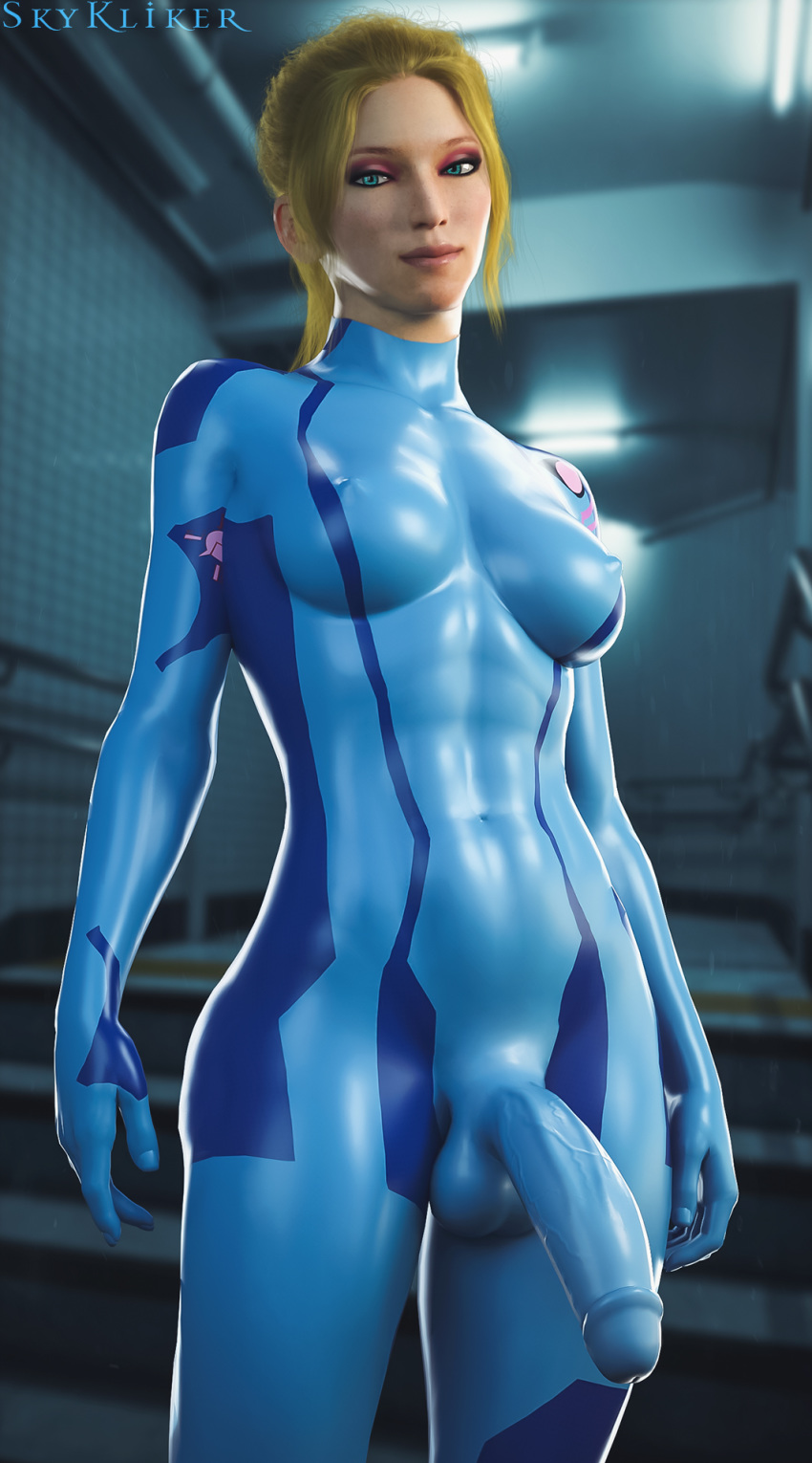 1futa 3d ball_bulge balls balls_in_bodysuit balls_in_panties balls_under_clothes blonde_hair blue_eyes bodysuit breasts bulge cameltail casual clothed clothing curvy erect_nipples erect_nipples_under_clothes erection erection_under_clothes eyeshadow futa_only futa_sans_pussy futanari genitalwear human impossible_clothes intersex large_penis latex latex_bodysuit latex_breasts latex_clothing latex_futa latex_gloves latex_legwear latex_nipples latex_stockings latex_suit latex_thighhighs looking_at_viewer metroid muscular_futanari nintendo nipple_bulge nipples nipples_visible_through_clothing pale_skin panties panty_bulge penis penis_bulge penis_in_bodysuit penis_in_panties penis_under_clothes realistic revealing_clothes samus_aran semi-erect skin_tight skykliker slim small_breasts solo solo_futa standing tenting tight_clothing veiny_penis