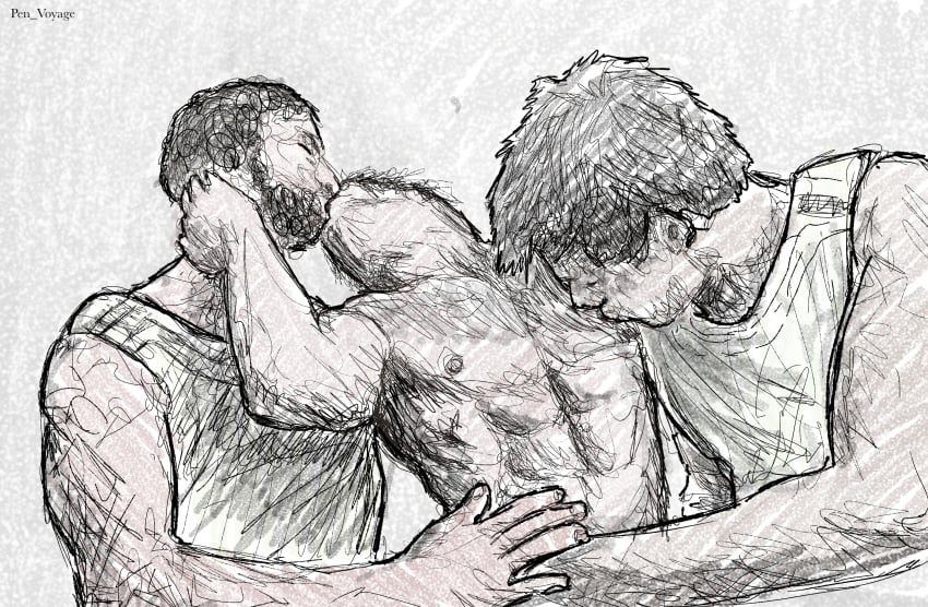 1sub2doms 2_on_1 3boys ancient ancient_rome beard black_hair closed_eyes color color_edit colored colored_sketch colored_skin cute cute_face cute_male dark_hair ecstasy gay gay_anal gay_male gay_sex head_back homosexual hugging hugging_another hugging_from_behind implied_penetration indoor indoors indoors_sex kiss_on_lips kissing licking licking_nipples light-skinned light-skinned_male light_skin lips love male male_only male_penetrating males_only multiple_boys naked naked_male nipple_licking nipples orgy passionate passionate_kiss passionate_sex pen_voyage penetration_from_behind roman roman_mythology royal royalty servant sex_from_behind slave text threesome two_on_one white_male white_skin yaoi