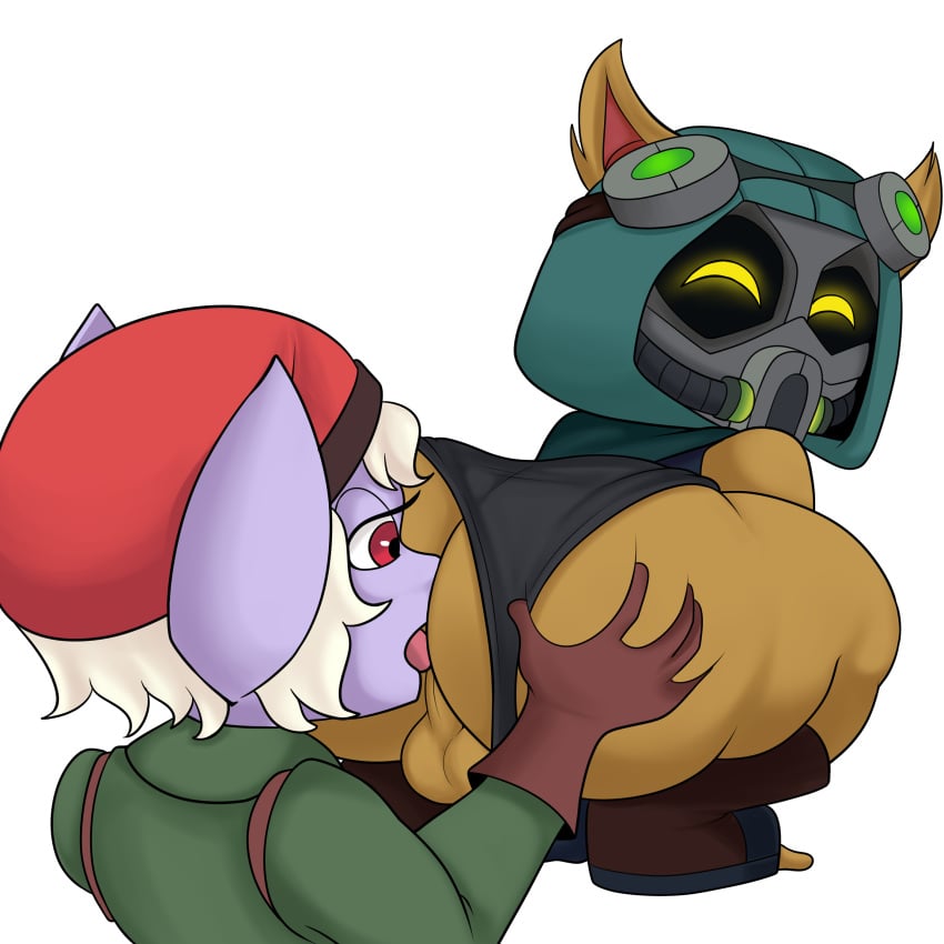 1:1 absurdres anal ass ass_dough ass_grab big_ass big_ass_(male) blackwhiplash bwl crossdressing deep_skin duo female femboy highres humanoid league_of_legends male male_focus no_humans omega_squad_(series) omega_squad_teemo omega_squad_tristana oral panties penis rimming riot_games sex straight teemo testicles thick_thighs tristana underwear yordle