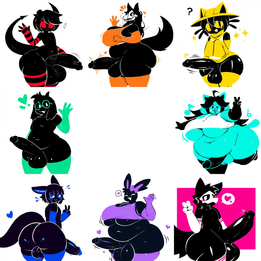 3futas 5boys 5femboys aged_up anthro arm_warmers armwear ass azazel_(the_binding_of_isaac) balls bbw belly big_balls big_breasts black_body black_fur blush changed_(video_game) deadsector deltarune demon_boy fat_ass femboy furry futanari generation_6_pokemon ineffective_clothing mal0 malo nanachi niko_(oneshot) oneshot puro_(changed) ralsei ralsei_(deltarune) ralsei_with_black_fur scp-1471 scp-1471-a scp_foundation sylveon temmie temmie_(undertale) the_binding_of_isaac undertale undertale_(series)