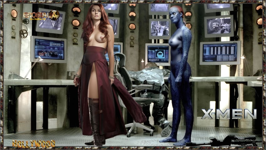 breasts erofilm famke_janssen jean_grey marvel marvel_comics mystique mystique_(rebecca_romijn) rebecca_romijn x-men x-men:_the_last_stand x-men_(2000)