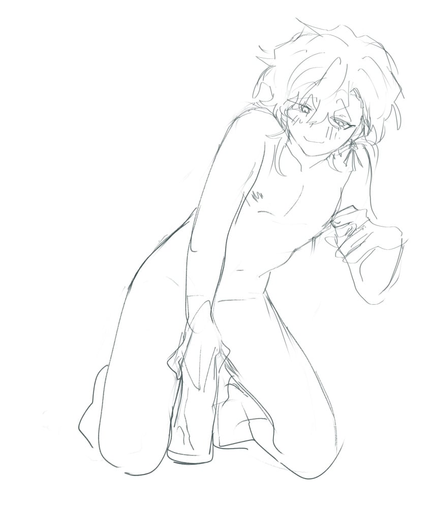aventurine_(honkai:_star_rail) cuntboy honkai:_star_rail intersex masturbation solo_male