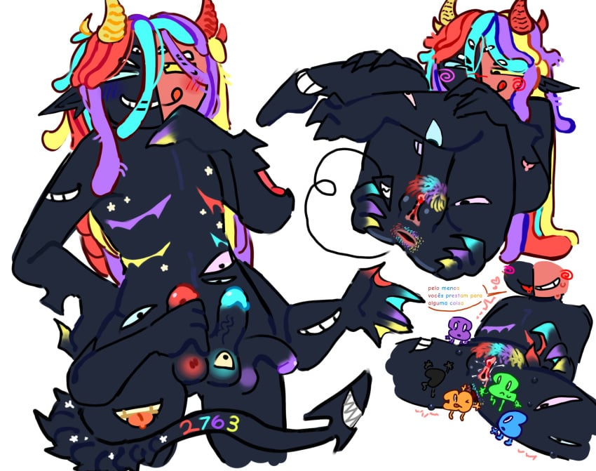 2763 3_penises balls battle_for_dream_island bfdi colored_pubic_hair cuntboy eyes intersex jacknjellify male multi_arm multi_balls multi_eye multi_genitalia multi_limb multi_mouth multi_penis object_show object_show_community object_shows open_anus osc penis pussy triphallia two_thousand_seven_hundred_sixty-three_(bfdi) unusual_anatomy x_finds_out_his_value xfohv
