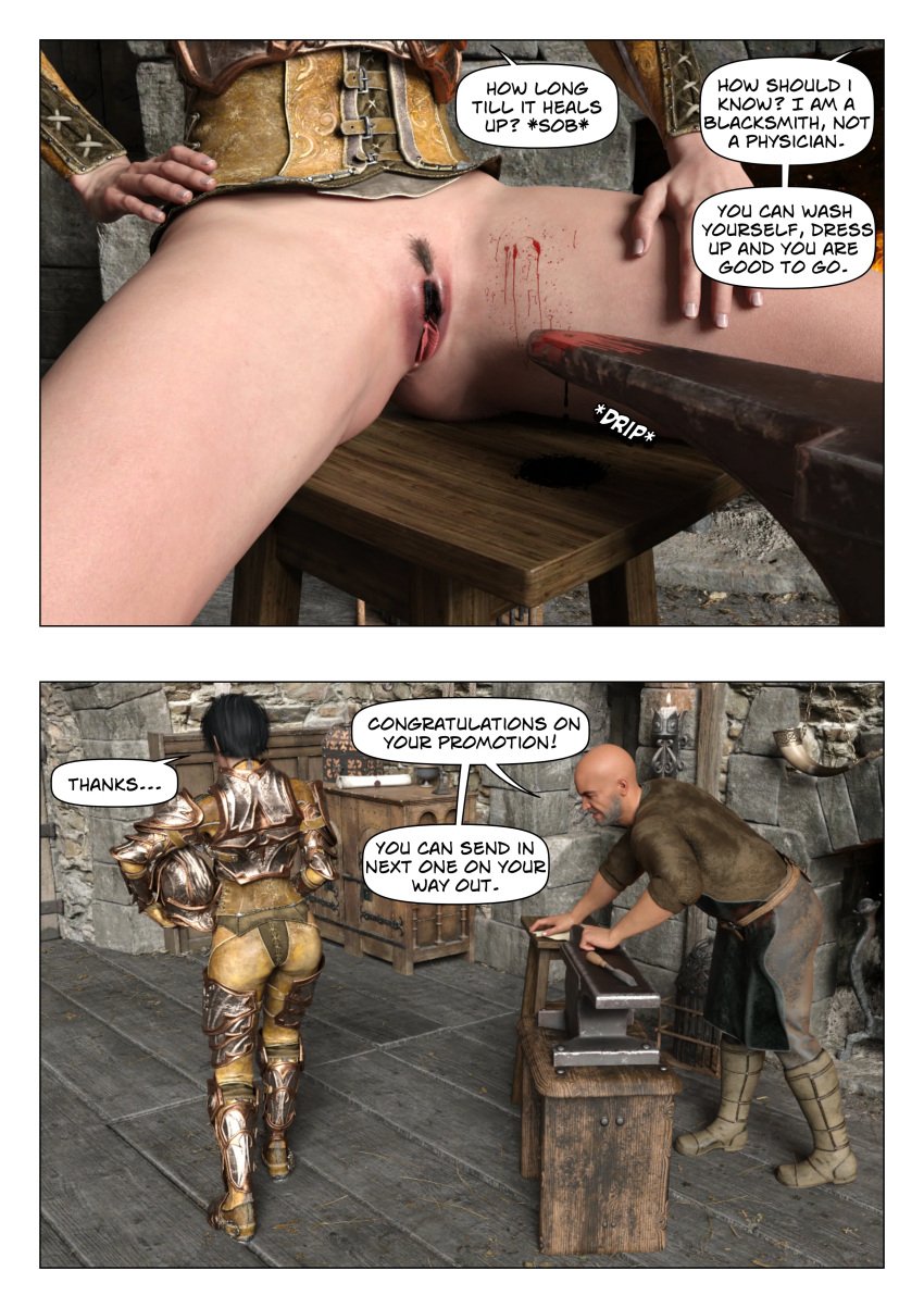 3d artist_request blacksmith cgi clit_removal clitless clitorectomy clitoridectomy comics common_sense_change corrected cumless dialogue dirty english_dialogue english_text female female_chastity female_genital_mutilation genital_mutilation genitals guro infibulated infibulation infirmary medical_instrument medival nullification operation pain permanent_chastity policy punishment pussy rpg slave spread tears torture tradition training