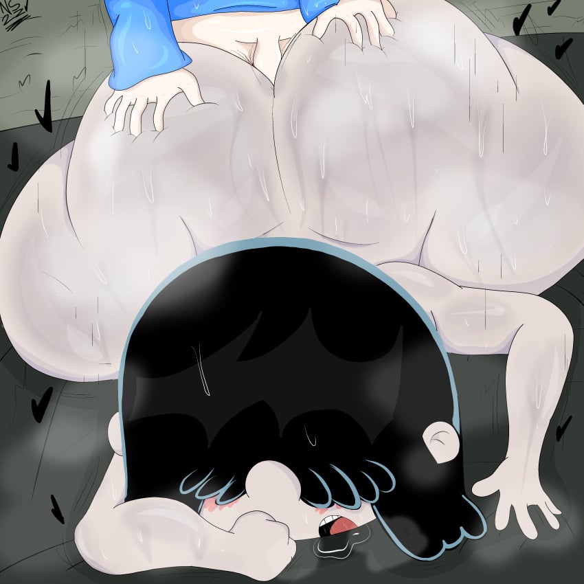 anal anal_sex angelonce big_ass big_butt black_hair blush blushed_face bubble_ass bubble_butt drool drooling gothic gothic_girl intense_sex lucy_loud nickelodeon nsfwed22 oc orgasm orgasm_face original_character paramount_pictures saliva sex steam steaming_body sweat sweatdrop sweaty sweaty_ass sweaty_body sweaty_butt the_loud_house