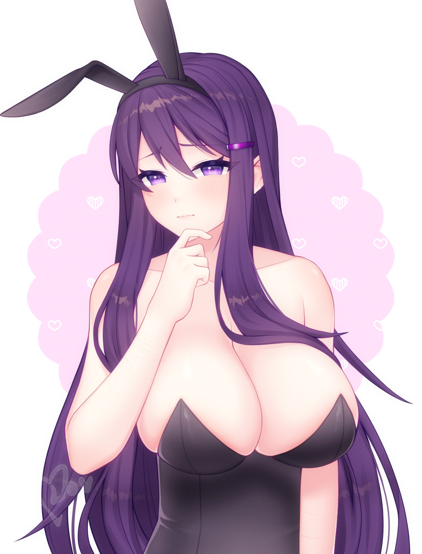 Yuri (Doki Doki Literature Club) Rule 34 Image